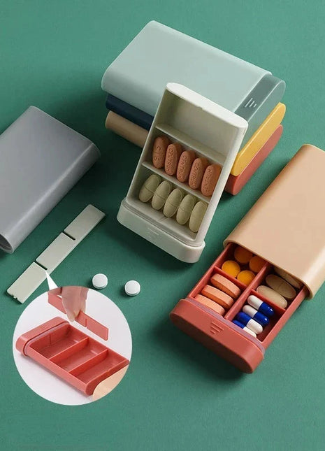 Mini Small Portable Travel Vitamin Box Pill Cases BuZhi Stationery Store