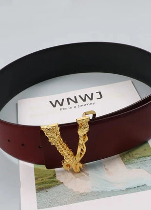 Wide V-Shaped Gold Waist Belt – Chic & Versatile Fashion Accessory™ Romance Jewelry Store