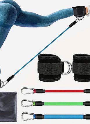 Fitness Workout Exercise Equipment Resistance Band Set Ankle Straps Yoga Elastic Fitness Bands For Gym Man And Woman Sport COYOCO Official Store