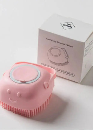 Popular pet dog silicone bath brush cleaning care bath massage brush safe and comfortable pet comb Dropshipman
