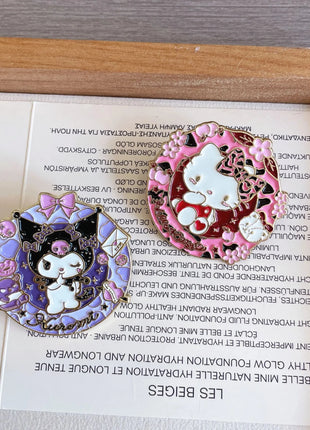Enchanted and Colorful Badges Adorned with Hello Kitty | Kuromi | Pochacco | Cinnamoroll Hello Sanri Store