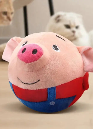 Music Vibration Bouncing Ball Bite Resistant Funny Interactive Squeaky Toys Talking Self-Moving for Small Medium Dogs Dropshipman