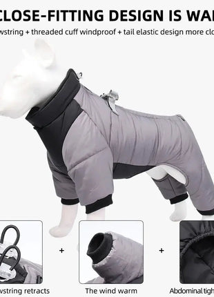 Dog Down Jacket Winter Warm Dog Clothes for Small Dogs Puppy Coat Waterproof Pet Vest French Bulldog Costumes Chihuahua Jumpsuit Dropshipman