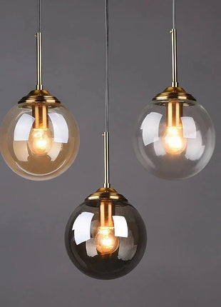 Modern Nordic Glass Pendant Lamp – Stylish Kitchen Pendant Lighting with Metal Fixture for Living and Dining Rooms MANUFACTRER Store