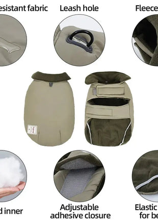 Dog Clothes Winter Coats for Small Medium Dogs Soft Warm Fluffy Dog Jacket Fleece Lined Waterproof Puppy Windbreaker Snow outfit Dropshipman