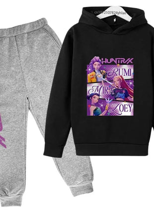 Kids Kpop Demon Hunters Hoodie & Jogger Set Shop1103677024 Store