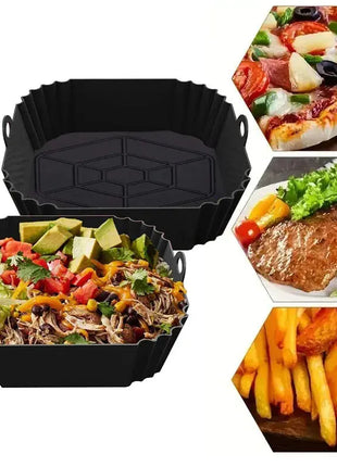 Silicone Air Fryer Baking Tray: Effortless Clean-up and Even Cooking Stone's Store