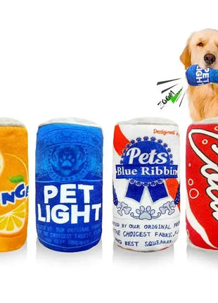 Plush Dog Winebottle Chew Sound Soft Beer Bottle Toy Funny Bite-Resistant Squeaky Relieve Boredom Dropshipman