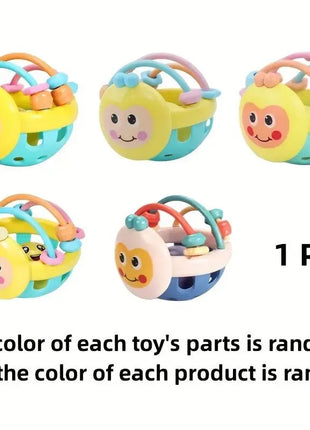 1 Pc 10cm Baby Toy Catch Ball Bendy Baby Walker Rattles Develop Intelligence Ball 0-12 Months Plastic Bell Rattle Doll Shop1102907612 Store
