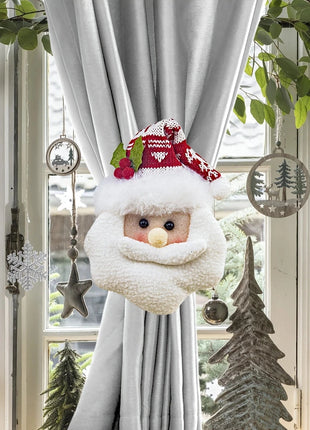 2pcs Santa Claus & Snowman Curtain Clips Shop1104885452 Store