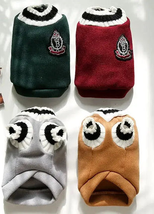 Warm Dog Sweater Winter Clothing Turtleneck Knitted Pet Cat Puppy Clothes Costume for Small Dogs Chihuahua Outfit Sweaters Vest Dropshipman