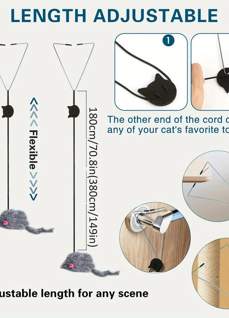 Door Hanging Cat Toy Stress Relieve Living OmDoor Hanging Toy for Living Room Hanging Kitten Dropshipman