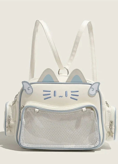 Kawaii Cat Ita Bag – Transparent Pocket Backpack Shop1103477352 Store