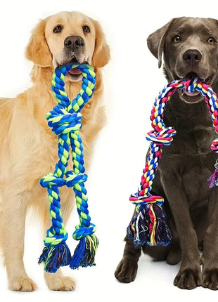 Knot Dog Toys Indestructible Durable Dog Chew Toys Tug Of War Interactive Toys Suitable For Medium And Large Dogs Pet Supplies Dropshipman
