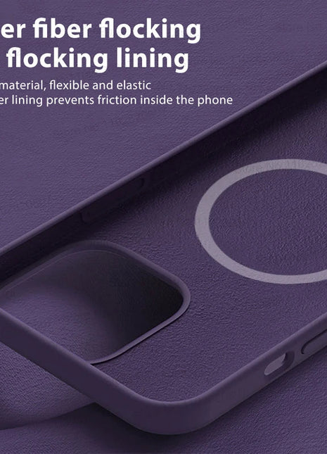 For Magsafe Original Magnetic Cases For iPhone 15 14 13 12 11 Pro Max Plus Wireless Charge Case Liquid Silicone Cover Accessory GRATUIT 3C Accessories Store