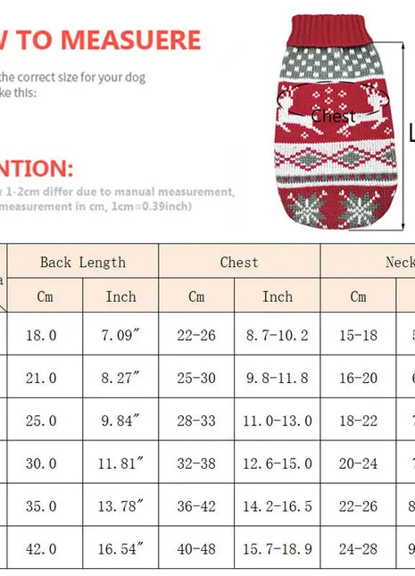 Cute Pet Dog Sweater for Small Dogs Winter Warm Puppy Cat Clothes Dachshund Pullover Mascotas Costume Clothing roupa cachorro Dropshipman