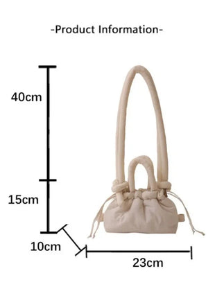 Soft Dacron Crossbody Bag Mini Tote | Fabric Shoulder Bag BagCase SiSi Store