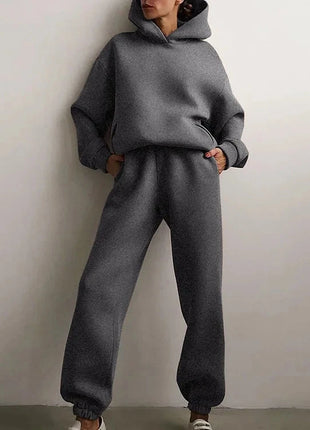 Plus Size Fashionable Long Sleeve Sweatshirt And Pants Set Autumn Winter Women's Casual Wear Two Piece Suit Comfortable plus ... Oyao Store