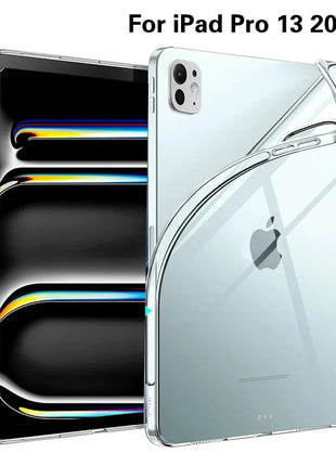 For iPad 10th 10.9 2022 7 8 9th Gen 10.2 Air 5 6 13 Case TPU Silicon Transparent Cover For iPad Pro 9.7 10.5 11 13 Mini 3 4 5 6 DUNNO Official Store