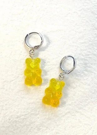 Cartoon Bear Pendant Zircon Earrings Niche Design All-Match Earrings Graceful and Fashionable Wholesale and Retail Shop1100214136 Store