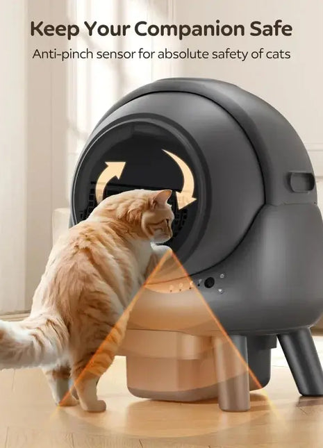 Els-pet smart Self Cleaning Litter Box, Automatic pet toilet with APP Control safety protection/weight measure/15 days clean Dropshipman