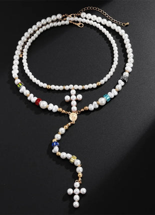 Elegant Pearl Tassel Necklace Cosysail Official Store