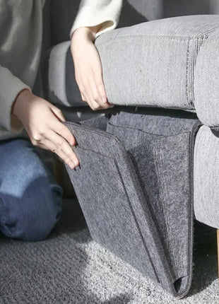 Storage Hang Bag Felt Dormitory Bed Sofa Bedroom Carpet Store Content For CD Magazines, Stationery Pad Mobile Phones Sundries