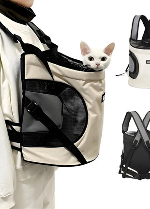 New!Pet Cat Dog Chest Backpack,Puppy Kitten TraveFront Carrying Tote Bag,Breathable Portable Pet Backpack Dropshipman