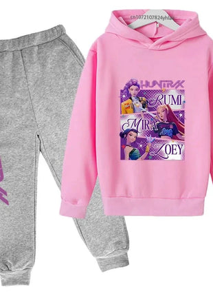 Kids Kpop Demon Hunters Hoodie & Jogger Set Shop1103677024 Store