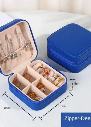 أحدث صندوق منظم المجوهرات، للسفر صندوق جلد، اكسسوارات الشعر E-Life Store