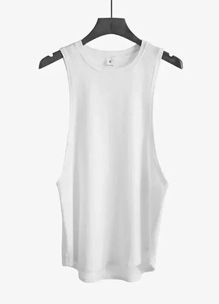 plain Gym Clothing Mens Bodybuilding Stringer Tank Top Summer Cotton Cut Off Fitness Vest Muscle Workout Sleeveless T Shirt VQ FITNESS GYMWEAR Store