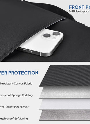 Waterproof Shockproof Handle Bag Laptop Sleeve Case for Macbook Air 11 12 13 13.6 Inch M4 M3 M2 Chip Mac Book Cover Accessories