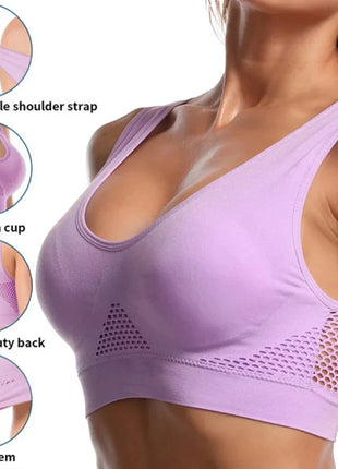 Seamless Mesh Sports Bras Sportswear Zone Store