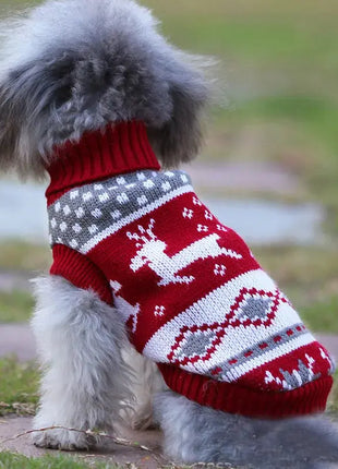 Popular Elk Print Cat Puppy Sweater Autumn Winter Pet Clothes Coat for Small Dogs Cats Cute Warm Sphynx Clothing Kitten Costume Dropshipman