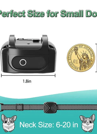 Pet Dog Anti Barking Device USB Ultrasonic Intelligent Electric Dogs Training Collar Dog Vibration Waterproof Collar Supplies Dropshipman