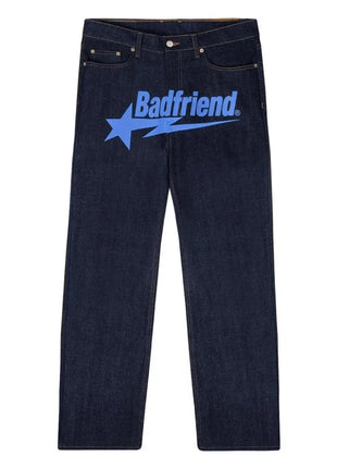 Baggy Graffiti Embroidered Jeans INS Clothing Store