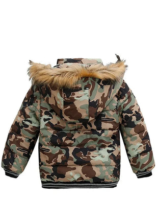 2025 Winter Children Warm Clothing Boys Down Jacket Baby Polyester Fiber Hooded Coat Thicken Outerwear Kids Solid Color Parka Shop1103725985 Store
