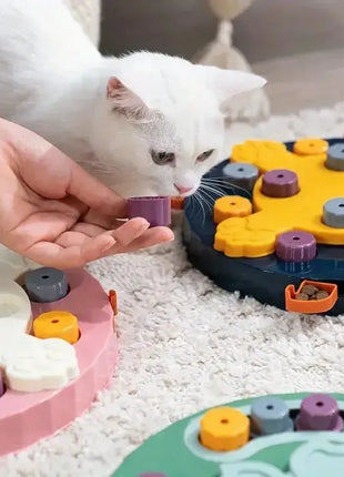 Cat Dog Puzzle Slow Food Toys Increase Puppy IQ Consuming Energy Feeder Cats Dogs Slow Food Bowl Training Game Pet Supplies Dropshipman