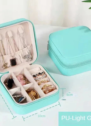 أحدث صندوق منظم المجوهرات، للسفر صندوق جلد، اكسسوارات الشعر E-Life Store