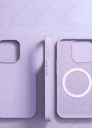 For Magsafe Original Magnetic Cases For iPhone 15 14 13 12 11 Pro Max Plus Wireless Charge Case Liquid Silicone Cover Accessory GRATUIT 3C Accessories Store