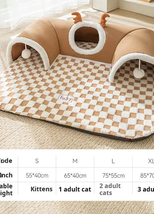 أفخم 3 نفق القط سرير حصيرة GiGwi Pet Supply Specialty Store