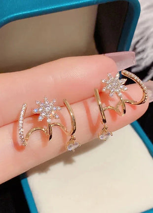 Luxury Claw Ear Rake Zircon Earrings for Women ZX Jewellery Store