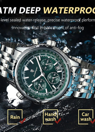 POEDAGAR Luxury Military Watch for Men Waterproof Luminous Date Chronograph Man Watch Sport Quartz Stainless Steel Men's Watches POEDAGAR Brand Watches Store