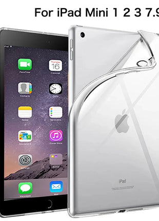 For iPad 10th 10.9 2022 7 8 9th Gen 10.2 Air 5 6 13 Case TPU Silicon Transparent Cover For iPad Pro 9.7 10.5 11 13 Mini 3 4 5 6 DUNNO Official Store