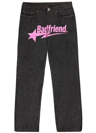 Baggy Graffiti Embroidered Jeans INS Clothing Store