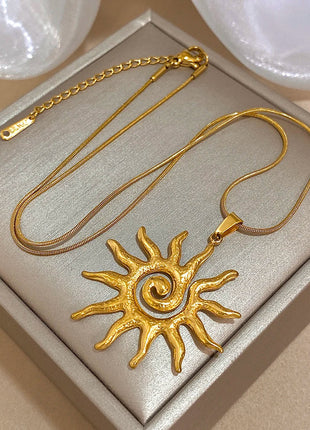 Sun-Flower Necklace Dodohao Official Store