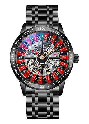 Gambling plate dial Luxury Brand Waterproof Mechanical Watches for Mens Fashion Automatic Skeleton Wristwatch Reloj Hombre LIGE Global No. 2 Store