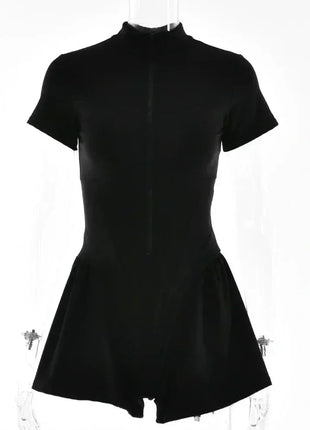 Sexy Elegant Women’s Zip-up O-neck Long Sleeve Jumpsuit – Streetwear Autumn Overalls, Fitness Sports Bodysuit for Women FDYOUI Official Store