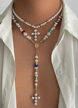 Elegant Pearl Tassel Necklace Cosysail Official Store