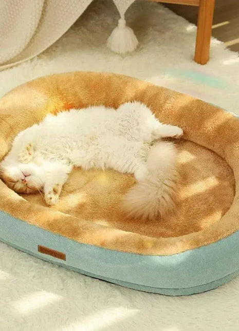 M/L/XL Pet Dog Bed Removable Cat Mat Square Plush Kennel Washable Thickening Waterproof Big Medium Small Dog Sofa Bed Cushion Dropshipman